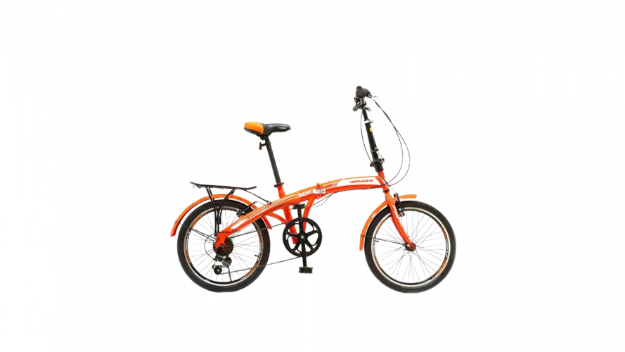  Фото 20" Велосипед HOGGER "FLEX" V, рама сталь, 7ск., складной, оранжево-черный